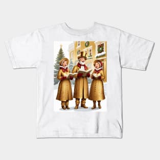 Christmas Carolers Kids T-Shirt